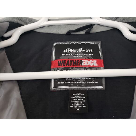 (N5) Eddie Bauer Weather Edge Mens Jacket Size XL Insulated Waterproof Outdoor - Picture 11 of 12
